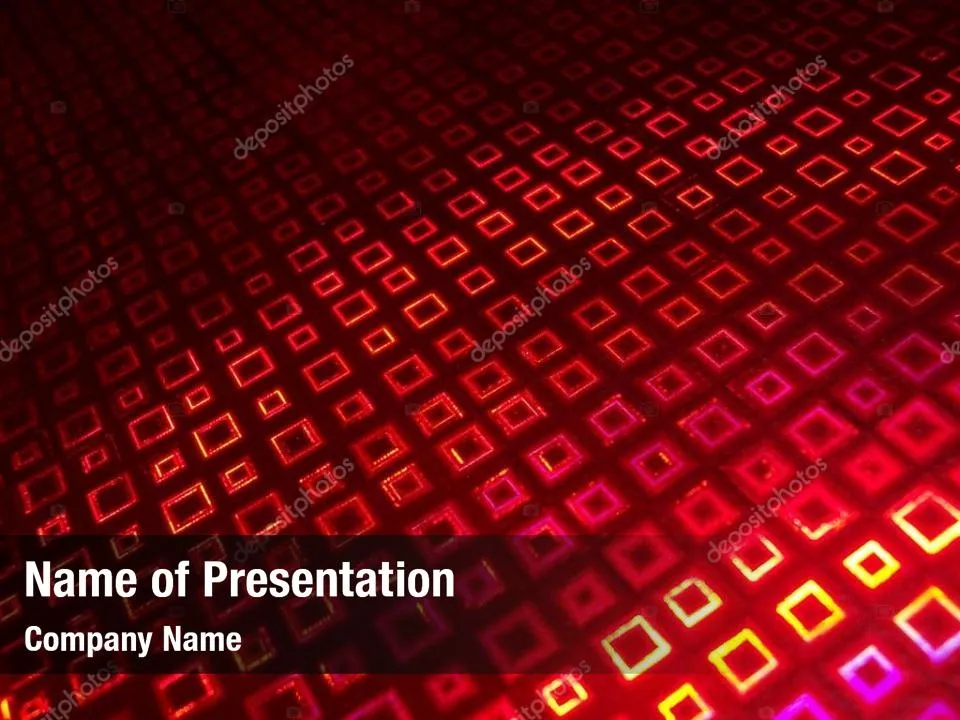 Red Squares Abstract