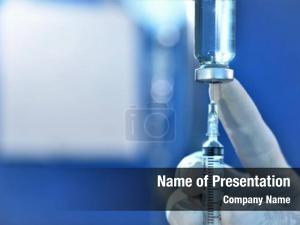 Hand With Syringe PowerPoint Template