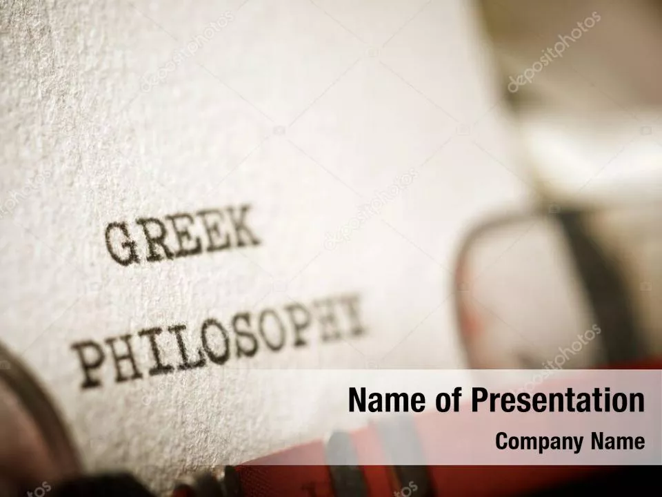 Greek Philosophy