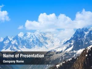 Mountain Snow Caps PowerPoint Template