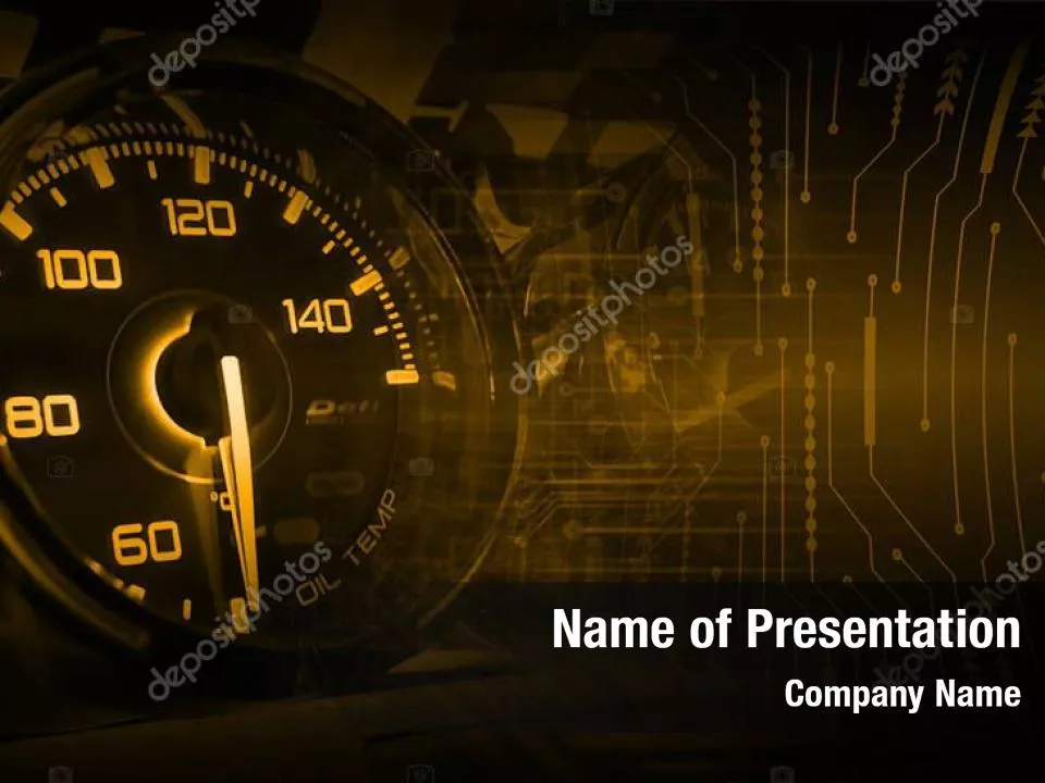 Digital Futuristic Speedometer