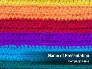Multi colored Horizontal Stripes PowerPoint Template