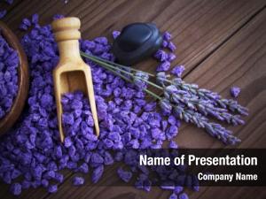Violet Bath Salt PowerPoint Template
