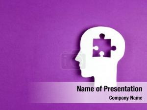 Paper human head silhouette puzzle