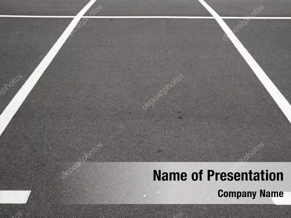 Road Marking In Black and White