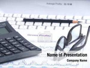 Financial accounting stock market graphs analysis  PowerPoint Template