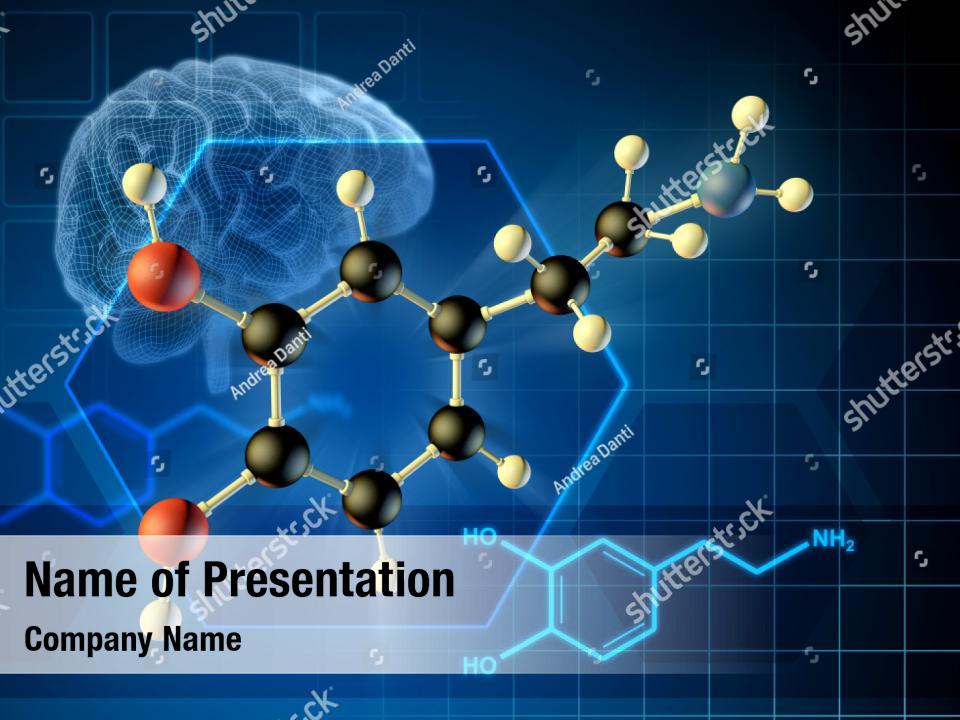 Dopamine neurotransmitter PowerPoint Template - Dopamine ...