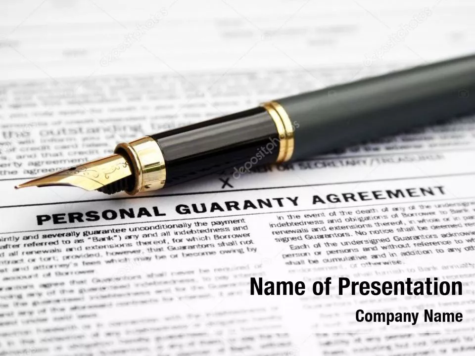 Personal Guaranty Agreement