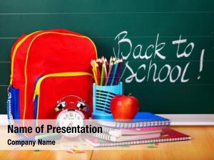 Schools Stationery PowerPoint Template