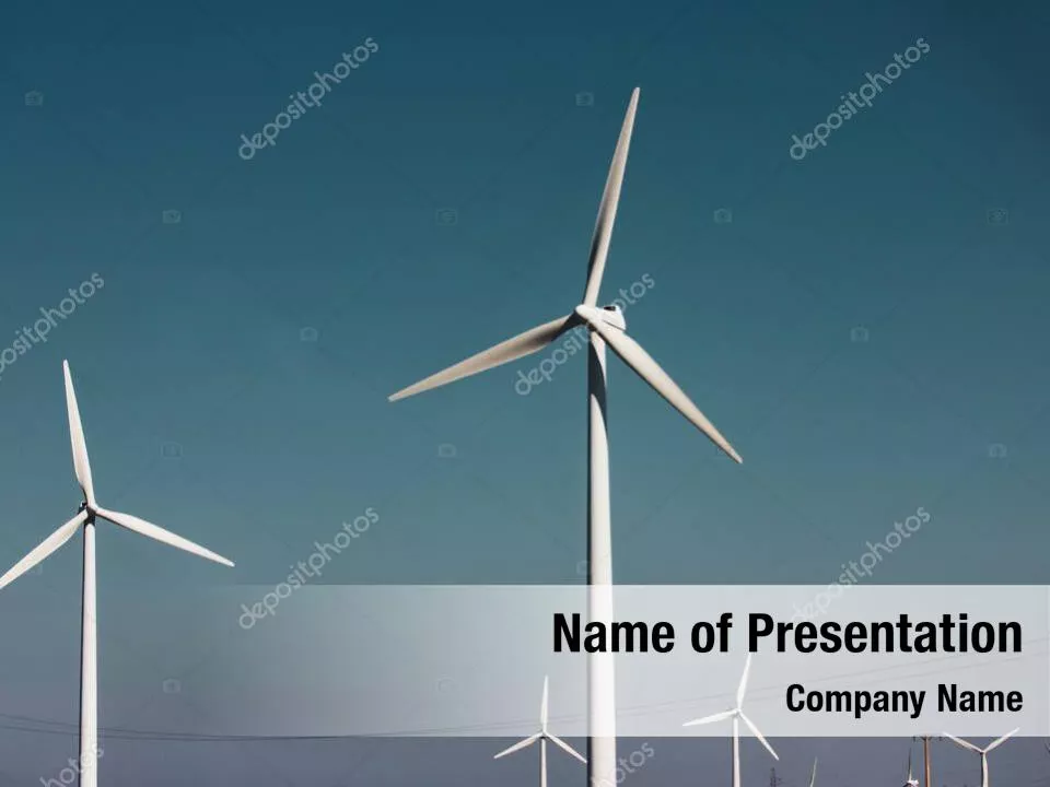 Wind Energy Windmills On Field