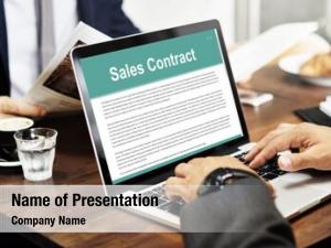 Sales Contract Forms Documents Legal Concept