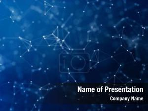  Lines and dots connected PowerPoint Template