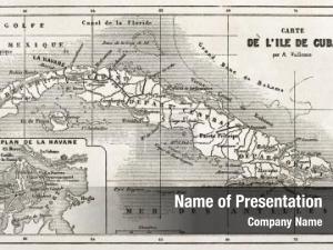 Cuba old map with Havana insert plan