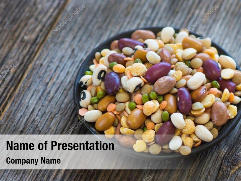 Raw legume on old rustic wooden table, close-up