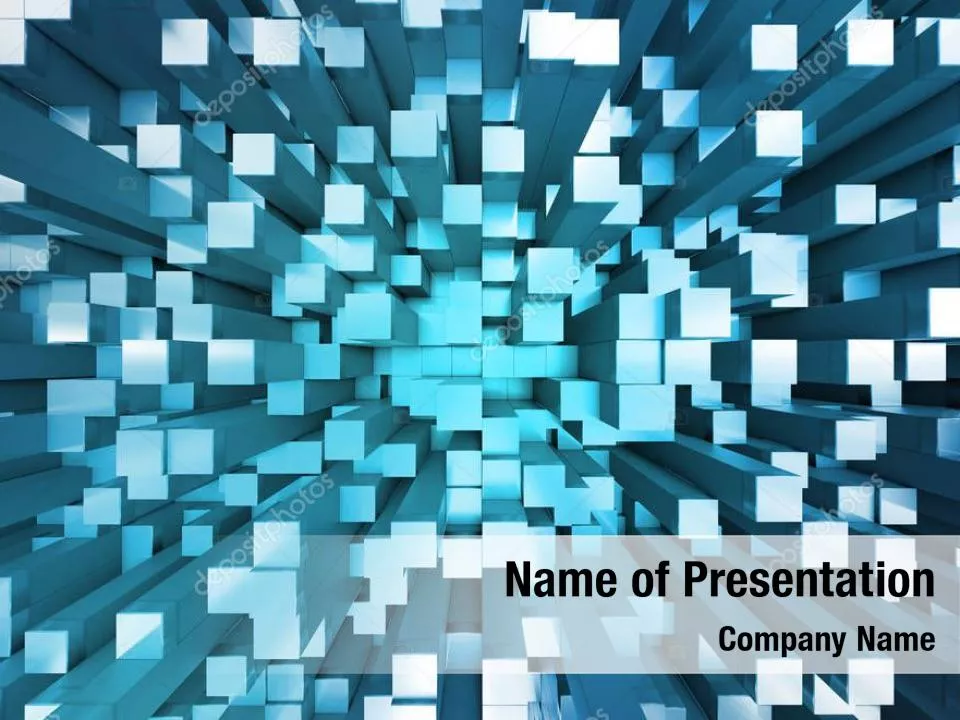 Abstract Blue Squares