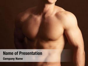 Bodybuilder Athlete Muscular Man Powerpoint Template Bodybuilder