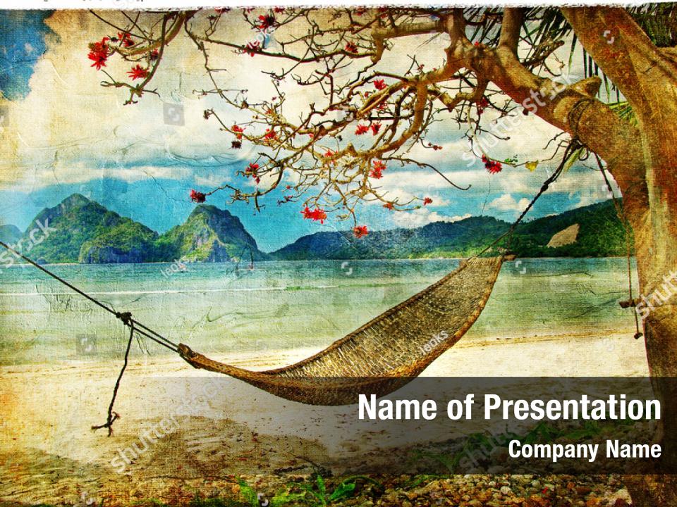 Painting mountain nature landscape PowerPoint Template - Painting mountain  nature landscape PowerPoint Background