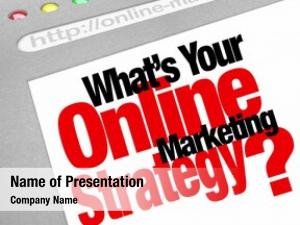 The question What's Your Online Marketing Strategy with words on a website screen stressing the importance of an effective plan to run your business online and achieve growth and success