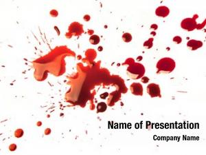 Blood splatter PowerPoint Template - Blood splatter PowerPoint Background