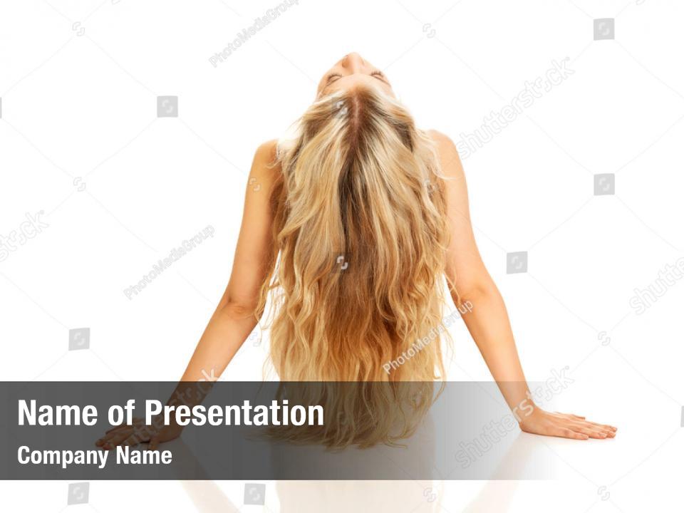 Perfection Nude Woman Sitting PowerPoint Template Perfection Nude Woman Sitting PowerPoint