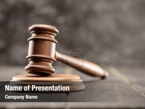 Mallet Of Judge PowerPoint Template
