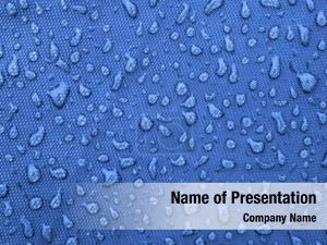Water drops pattern over a waterproof cloth, blue 