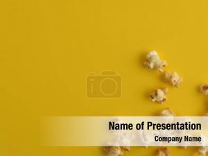 Close-Up Of Popcorn Against Yellow 