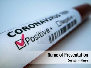 Test positive covid 19 laboratory sample PowerPoint Template