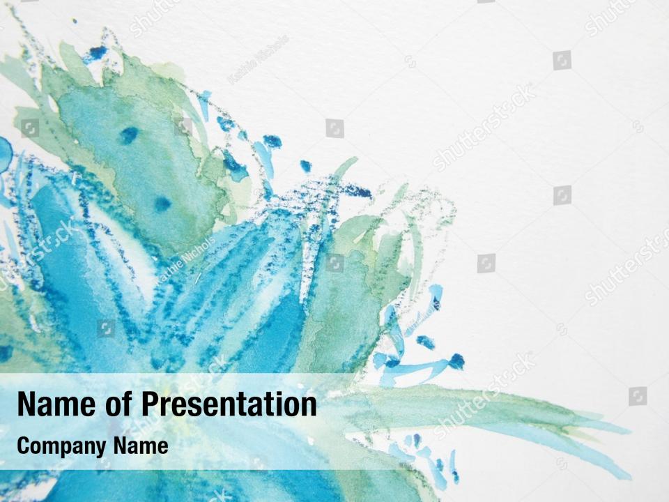 Artistic textured close abstract PowerPoint Template Artistic