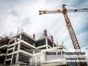 Construction crane building site filtered