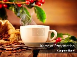 Plant real coffee roasted coffee PowerPoint Template