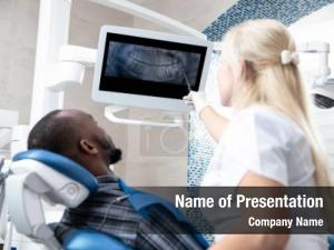 Man young african american visiting dentists