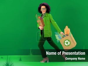 Eco Girl PowerPoint Template