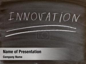 Handwritten word innovation blackboard 