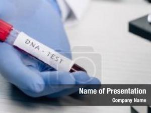 Genetic panoramic shot consultant holding PowerPoint Template