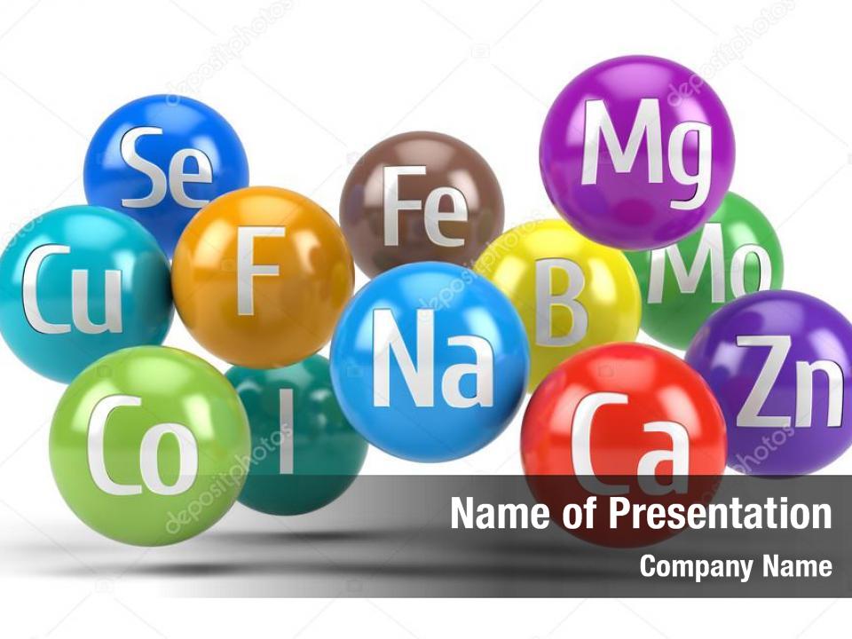 Minéraux essentiels microéléments chimiques sains 