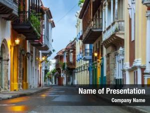 Indias, view cartagena colombia  PowerPoint Template