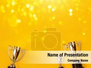 Yellow champion cups sparkling lite PowerPoint Template