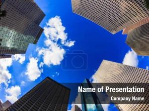 Downtown Skyscrapers PowerPoint Template