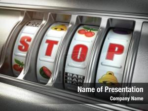 Addiction stop gambling concept  PowerPoint Template