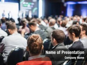 Company Conference Hall PowerPoint Template