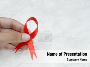 Ribbon aids red woman's hand