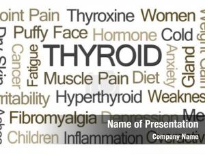 Cloud thyroid word white background