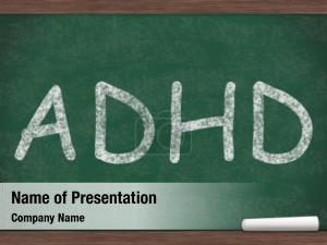 Blackboard adhd written   PowerPoint Template