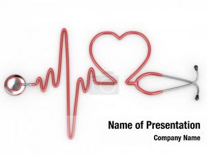 Heart stethoscope silhouette ecg 