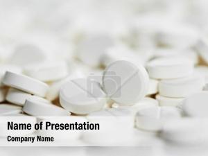 Heap pharmacy theme, white round PowerPoint Template