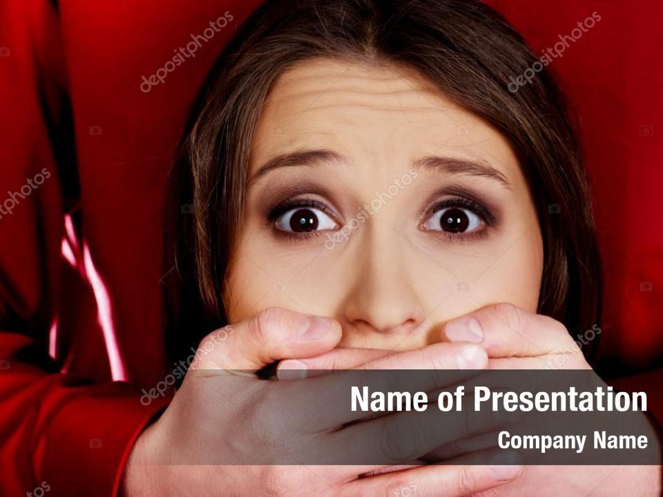 Man kidnapping powerpoint template