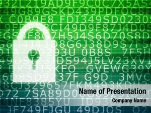 Secure data powerpoint theme