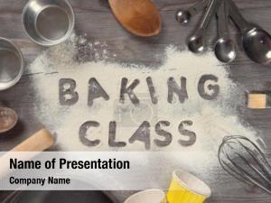 Class word baking written white