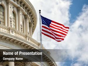 US Flag PowerPoint Template